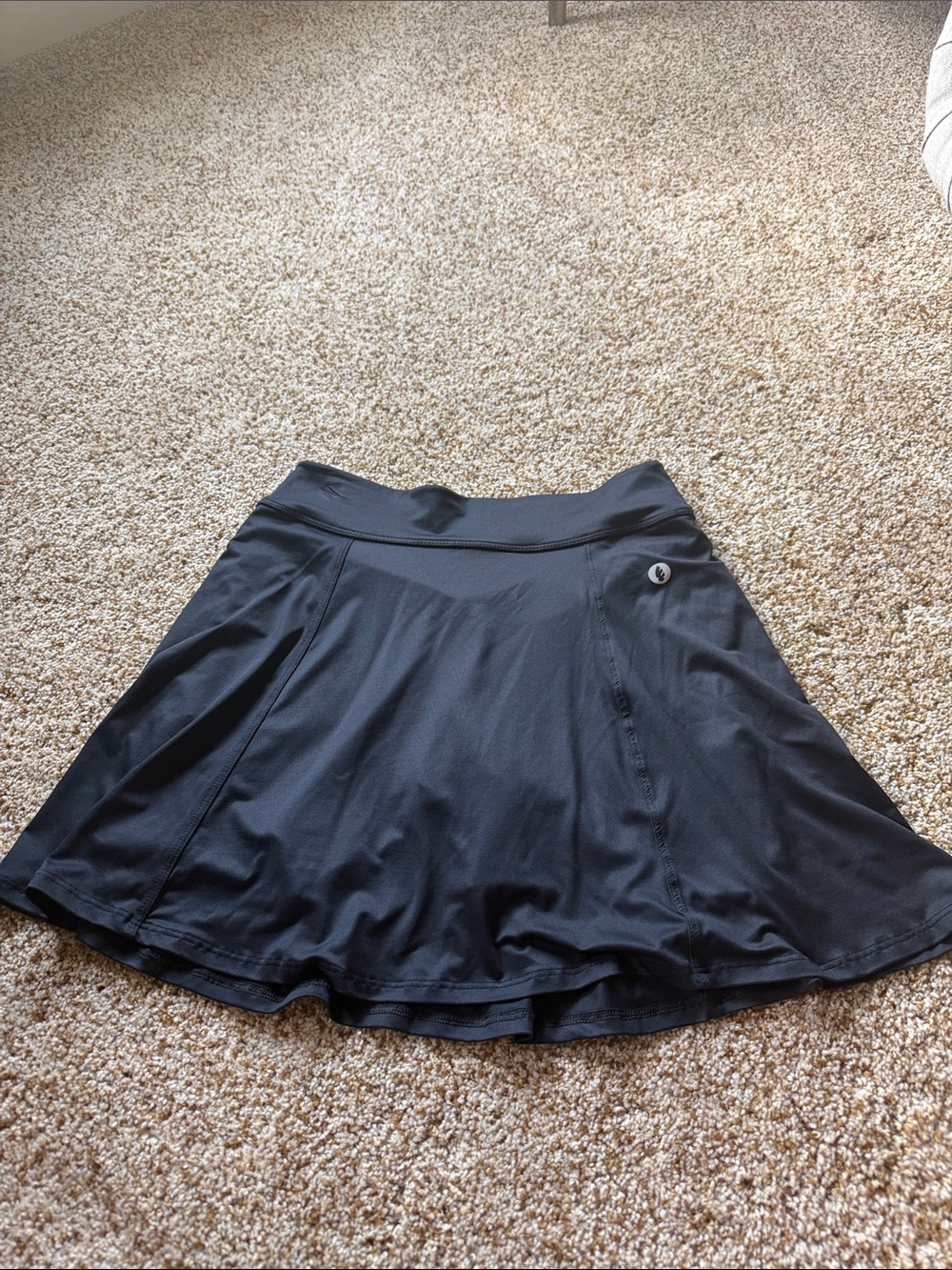 Women's Black Athletic Skater Skirt - Brand Unspecified